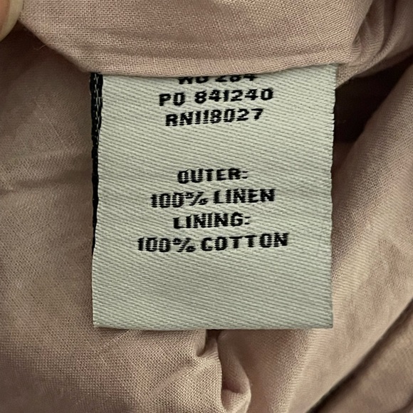 Boden 100% Linen Light Pink Pleated Flare Skirt - Picture 6 of 6